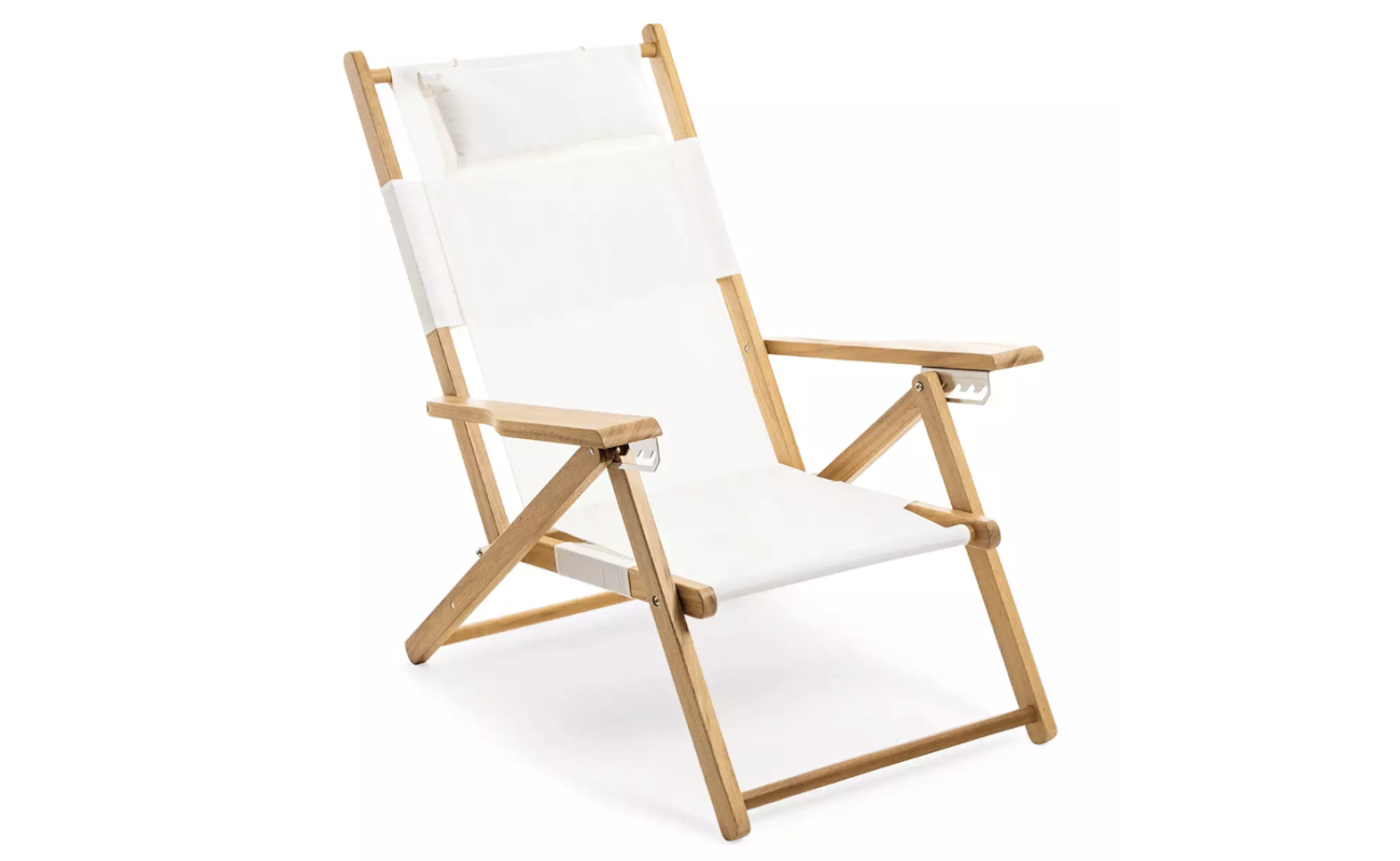 Premium white beach chair